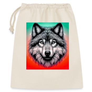 Loup - Sac cadeau 40 x 50 cm - nature - Devant