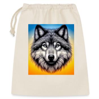 Loup - Sac cadeau 40 x 50 cm - nature - Devant