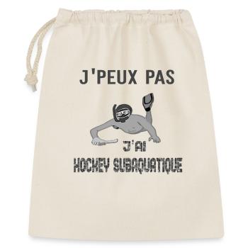 j'peux pas j'ai hockey subaquatique - Sac cadeau 40 x 50 cm - nature - Devant