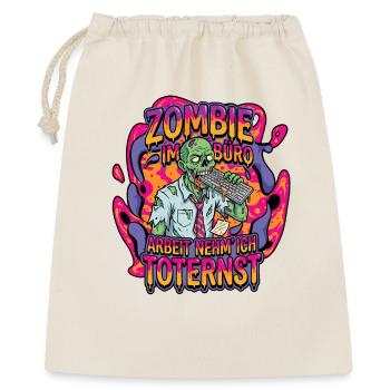 Zombie in the office: Deadly serious work - Gift Bag 40 x 50 cm - nature - Front