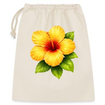 Yellow hibiscus with green leaves - Gift Bag 40 x 50 cm - nature - Front