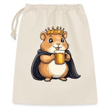 Hamster Beer King - Gift Bag 40 x 50 cm - nature - Front