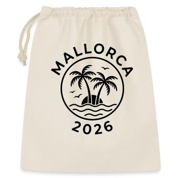 Mallorca 2026 - Geschenkbeutel aus Baumwolle (40 x 50 cm) - Natur - Vorne
