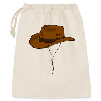 Cowboyhut Western - Geschenkbeutel aus Baumwolle (40 x 50 cm) - Natur - Vorne