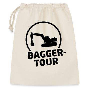 baggertour party jga - Geschenkbeutel aus Baumwolle (40 x 50 cm) - Natur - Vorne