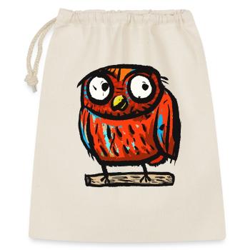 owl - Gift Bag 40 x 50 cm - nature - Front