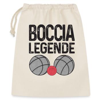 Bocciaspieler Boccia Legende Kugeln Boccia - Geschenkbeutel aus Baumwolle (40 x 50 cm) - Natur - Vorne