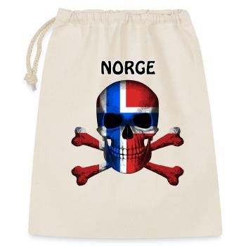 Skull Jolly Roger Pirate Flag Norge R6Z - Gift Bag 40 x 50 cm - nature - Front