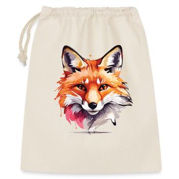 Watercolor Fox - Gift Bag 40 x 50 cm - nature - Front