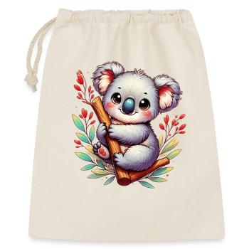 Koala - Geschenkbeutel aus Baumwolle (40 x 50 cm) - Natur - Vorne