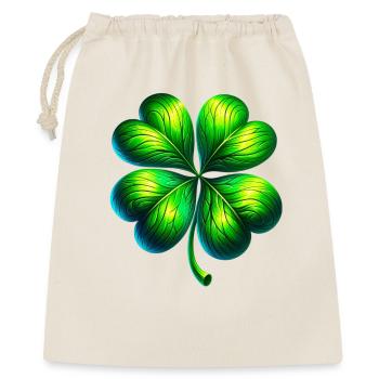Trèfle à quatre feuilles - Sac cadeau 40 x 50 cm - nature - Devant