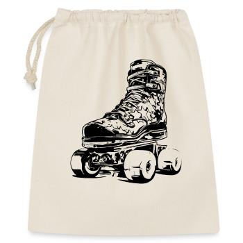 Roller Skates - Geschenkbeutel aus Baumwolle (40 x 50 cm) - Natur - Vorne