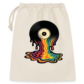 Oeil en vinyle arc-en-ciel fondant - Sac cadeau 40 x 50 cm - nature - Devant