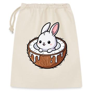 Cute Bunny Rabbit Cartoon Palm Tree Coconut - Gift Bag 40 x 50 cm - nature - Front