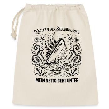 Capitaine de la classe taxe - Sac cadeau 40 x 50 cm - nature - Devant