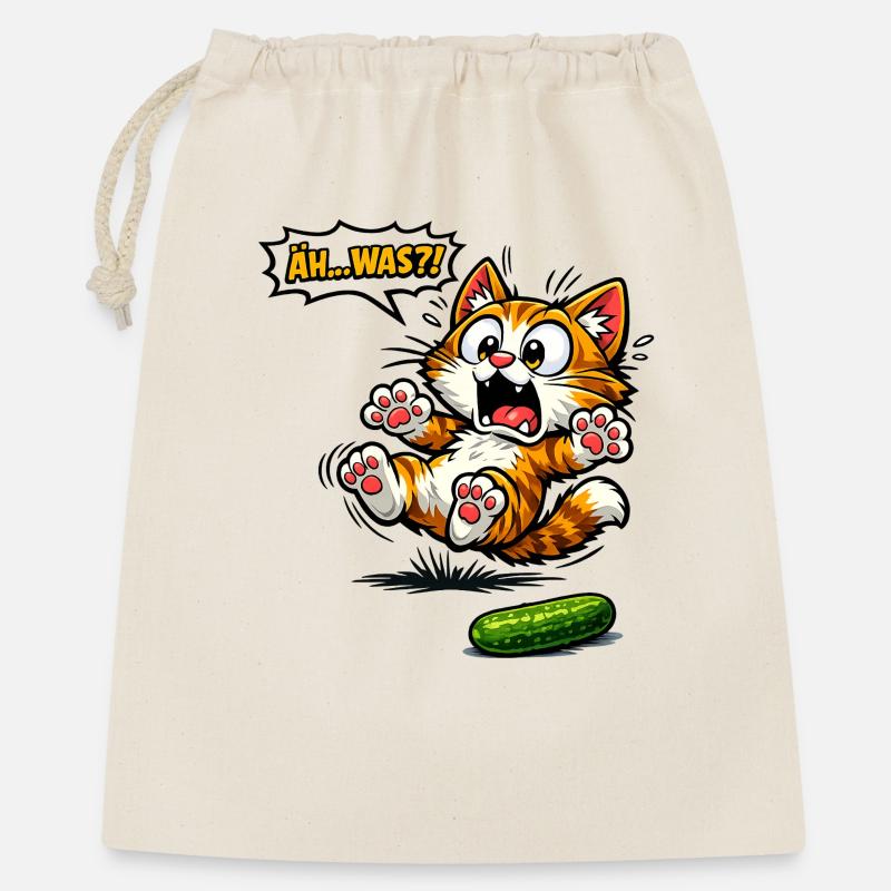 Chat drôle, hein, quel mot, cadeau - Sac cadeau 40 x 50 cm - nature