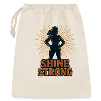 Shine Strong silhouette with sun rays - Gift Bag 40 x 50 cm - nature - Front