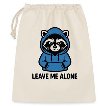 Raton laveur introverti - Design Leave Me Alone - Sac cadeau 40 x 50 cm - nature - Devant