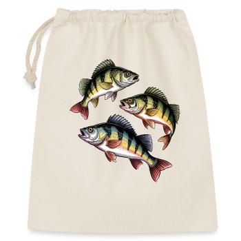 Pêche à la perche - Sac cadeau 40 x 50 cm - nature - Devant