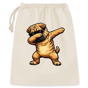 Dabbing Shar Pei - Gift Bag 40 x 50 cm - nature - Front