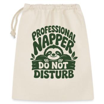 Not Fast Just Energy Sloth - Geschenkbeutel aus Baumwolle (40 x 50 cm) - Natur - Vorne