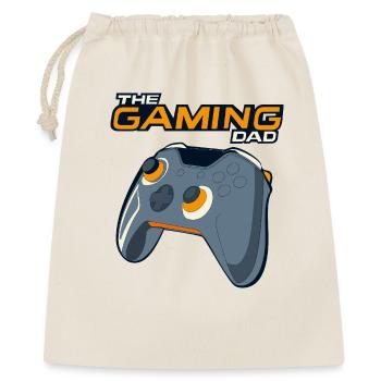The Gaming Dad Zocker Vater Geschenk - Geschenkbeutel aus Baumwolle (40 x 50 cm) - Natur - Vorne