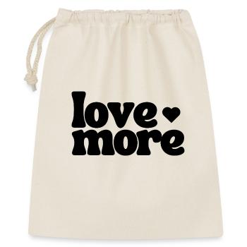 Aimez plus - Sac cadeau 40 x 50 cm - nature - Devant