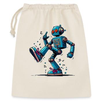 Außerirdischer außerirdischer Roboter tanzt - Geschenkbeutel aus Baumwolle (40 x 50 cm) - Natur - Vorne
