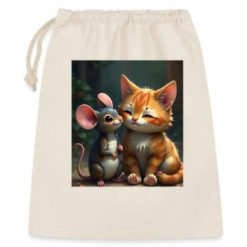 Didimaus69 - Geschenkbeutel aus Baumwolle (40 x 50 cm) - Natur - Vorne