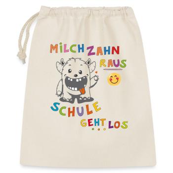 Monstre d’inscription à l’école - Sac cadeau 40 x 50 cm - nature - Devant
