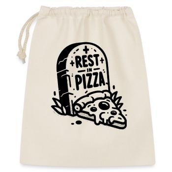 Repos dans la pizza - Sac cadeau 40 x 50 cm - nature - Devant