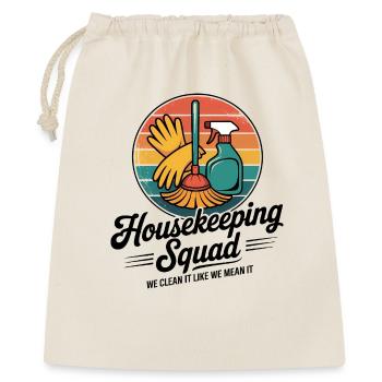 Funny Cleaning Design - Gift Bag 40 x 50 cm - nature - Front