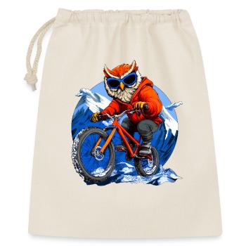 Vélo Owl - Sac cadeau 40 x 50 cm - nature - Devant