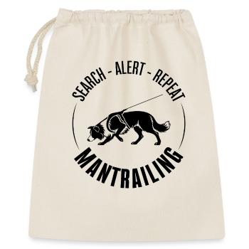 Border Collie Mantrailing Dog Sport Search Dogs - Gift Bag 40 x 50 cm - nature - Front