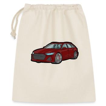 Red Sports Car Silhouette - Gift Bag 40 x 50 cm - nature - Front
