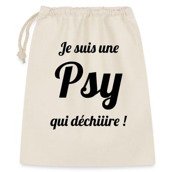 Psychologue / Psychiatre / Travail / Psychanalyste - Sac cadeau 40 x 50 cm - nature - Devant