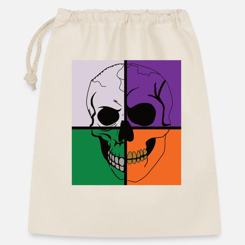 Skeletal Skull - Gift Bag 40 x 50 cm - nature