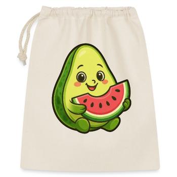 Avocado Melon Watermelon Summer Fruit Design - Gift Bag 40 x 50 cm - nature - Front