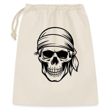 Crâne de pirate - Sac cadeau 40 x 50 cm - nature - Devant