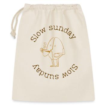 Dimanche lent - Sac cadeau 40 x 50 cm - nature - Devant