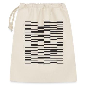 Lignes design Minimaliste Code-barres - Sac cadeau 40 x 50 cm - nature - Devant