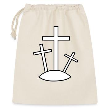 Three crosses on the hill - Gift Bag 40 x 50 cm - nature - Front