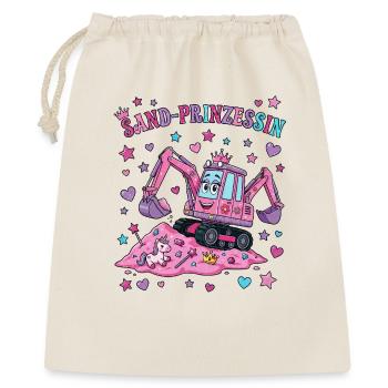Princesse des Sables : Excavatrice rose - Sac cadeau 40 x 50 cm - nature - Devant