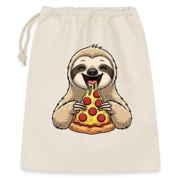 Cute Sloth Cartoon Pizza Italian Food - Gift Bag 40 x 50 cm - nature - Front