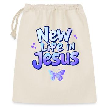 Nouvelle vie à Jésus Pastel Christian Butterfly Tee - Sac cadeau 40 x 50 cm - nature - Devant