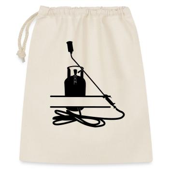 Dachdeckerfirma Monogramm transparent - Geschenkbeutel aus Baumwolle (40 x 50 cm) - Natur - Vorne
