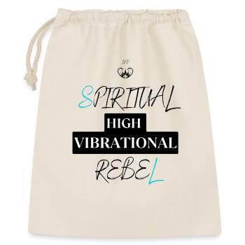 Be a Spiritual High Vibrational Rebel - Gift Bag 40 x 50 cm - nature - Front