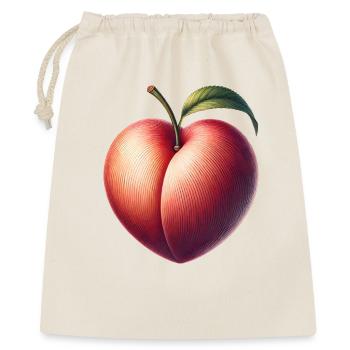 Peach in the shape of a heart: beauty of the fruit - Gift Bag 40 x 50 cm - nature - Front