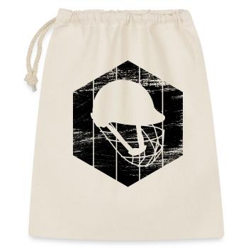 Casque de cricket - Sac cadeau 40 x 50 cm - nature - Devant