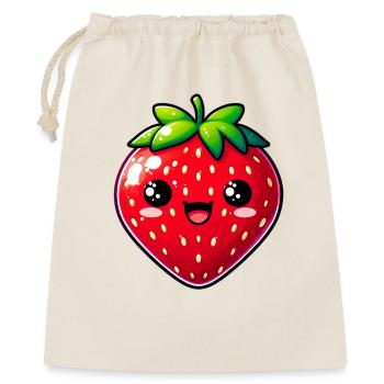 Fraise Fraises - Sac cadeau 40 x 50 cm - nature - Devant